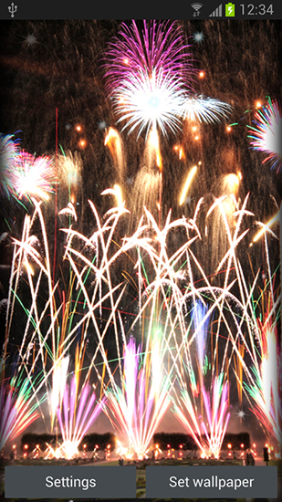 Fireworks - scaricare sfondi animati per Android 1 di cellulare gratuitamente.