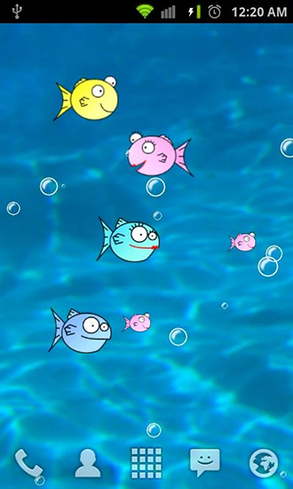 Scarica gratis sfondi animati Fishbowl by Splabs per telefoni di Android e tablet.
