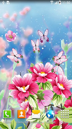 Flowers by Live wallpapers - scaricare Fiori sfondi animati per Android di cellulare gratuitamente.