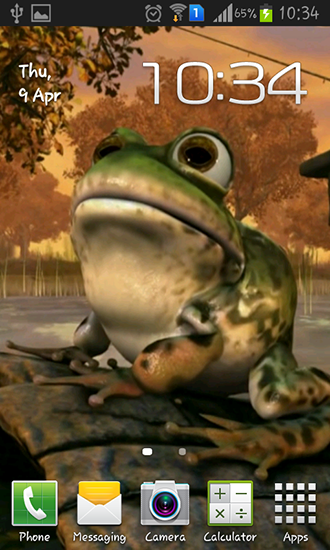 Scarica gratis sfondi animati Frog 3D per telefoni di Android e tablet.