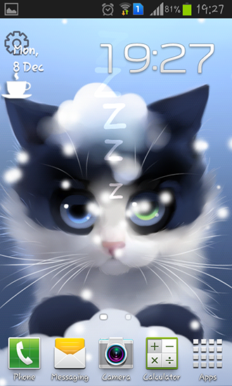Frosty the kitten - scaricare sfondi animati per Android di cellulare gratuitamente.