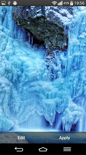 Scaricare Frozen waterfall — sfondi animati gratuiti per l'Android su un Desktop. 