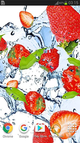 Scaricare Fruits in the water — sfondi animati gratuiti per l'Android su un Desktop. 