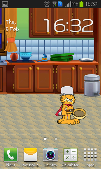 Garfield's defense - scaricare sfondi animati per Android 2.2 di cellulare gratuitamente.