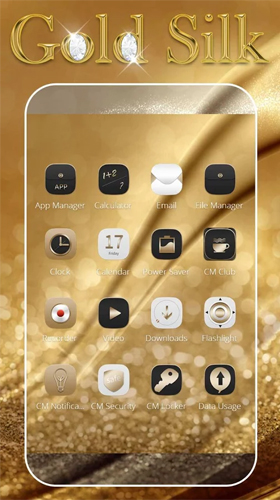 Scaricare Gold silk — sfondi animati gratuiti per l'Android su un Desktop. 