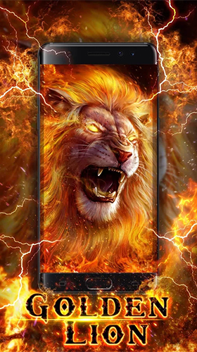 Scaricare Golden lion — sfondi animati gratuiti per l'Android su un Desktop. 