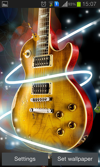 Scarica gratis sfondi animati Guitar by Happy live wallpapers per telefoni di Android e tablet.