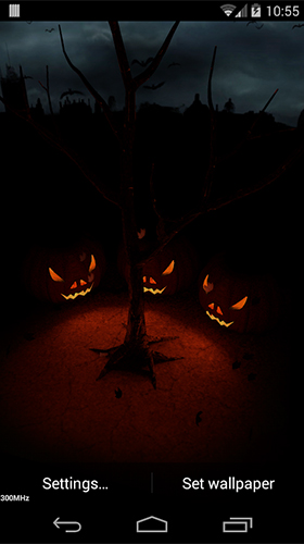 Scaricare Halloween evening 3D — sfondi animati gratuiti per l'Android su un Desktop. 