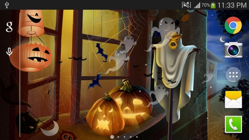 Scarica gratis sfondi animati Halloween 2015 per telefoni di Android e tablet.