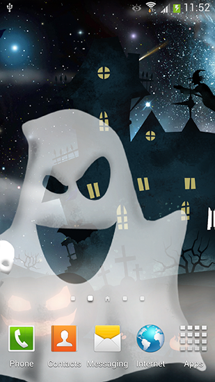 Halloween night - scaricare sfondi animati per Android 4.4.4 di cellulare gratuitamente.