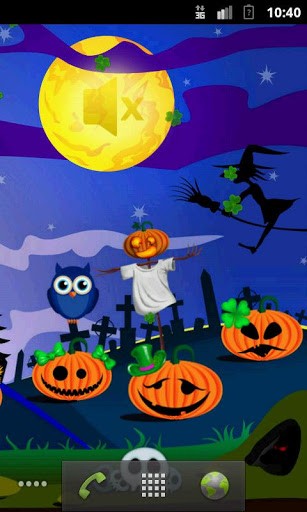 Halloween pumpkins - scaricare Vacanze sfondi animati per Android di cellulare gratuitamente.