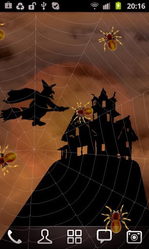 Scarica gratis sfondi animati Halloween: Spiders per telefoni di Android e tablet.