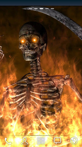 Hellfire skeleton - scaricare sfondi animati per Android 2.0 di cellulare gratuitamente.