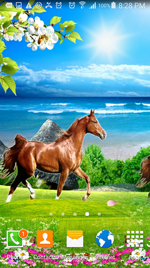 Horses by Villehugh - scaricare Paesaggio sfondi animati per Android di cellulare gratuitamente.