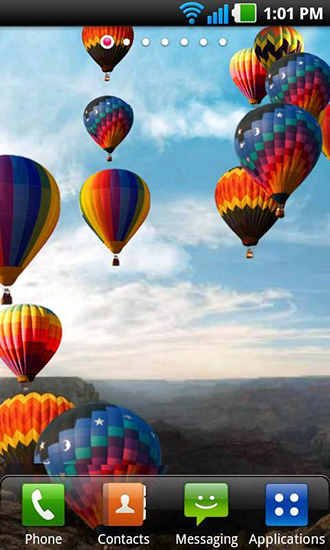 Hot air balloon - scaricare Paesaggio sfondi animati per Android di cellulare gratuitamente.