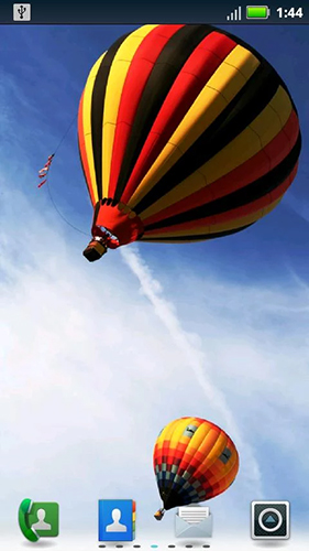 Hot air balloon by Socks N' Sandals - scaricare Paesaggio sfondi animati per Android di cellulare gratuitamente.