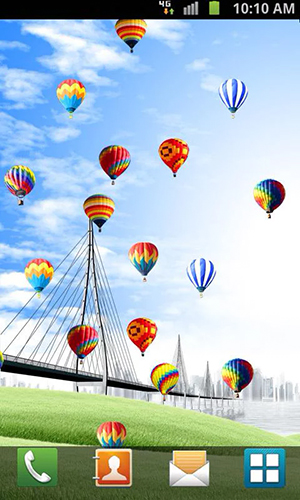Scarica gratis sfondi animati Hot air balloon by Venkateshwara apps per telefoni di Android e tablet.