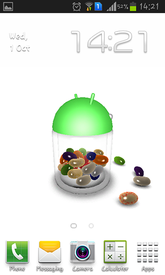 Jelly bean 3D - scaricare sfondi animati per Android 1 di cellulare gratuitamente.