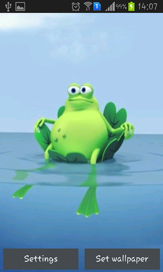 Scarica gratis sfondi animati Lazy frog per telefoni di Android e tablet.