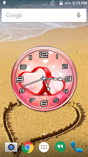 Scaricare Love: Clock by Lo Siento — sfondi animati gratuiti per l'Android su un Desktop. 