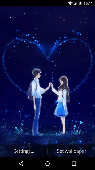 Love and heart - scaricare  sfondi animati per Android di cellulare gratuitamente.