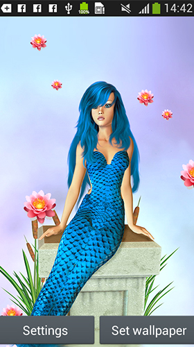 Scaricare Mermaid by Latest Live Wallpapers — sfondi animati gratuiti per l'Android su un Desktop. 