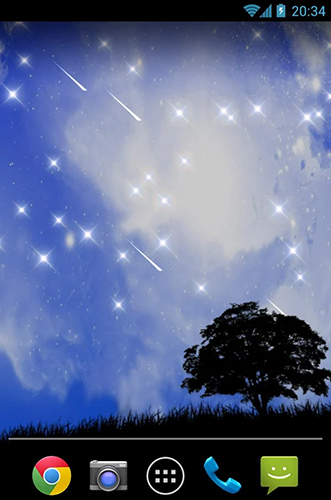 Scaricare Meteor stele — sfondi animati gratuiti per l'Android su un Desktop. 