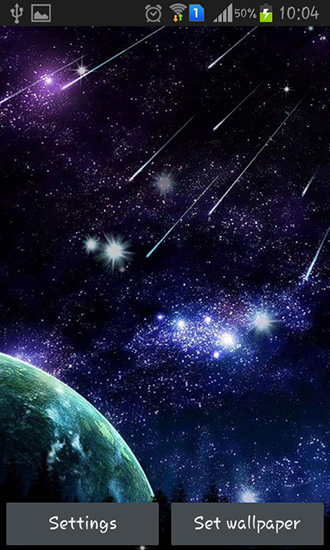Meteor - scaricare Spazio sfondi animati per Android di cellulare gratuitamente.