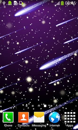 Scarica gratis sfondi animati Meteor shower by Live wallpapers free per telefoni di Android e tablet.