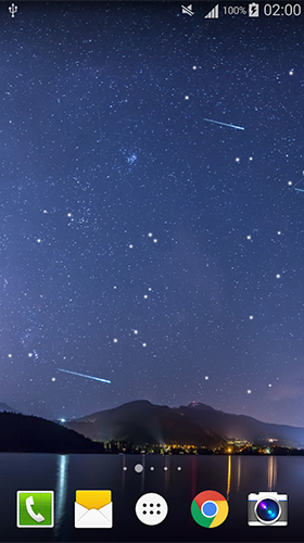 Scaricare Meteors sky — sfondi animati gratuiti per l'Android su un Desktop. 