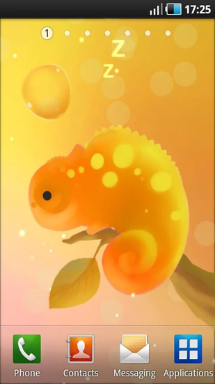 Scaricare Mini Chameleon — sfondi animati gratuiti per l'Android su un Desktop. 