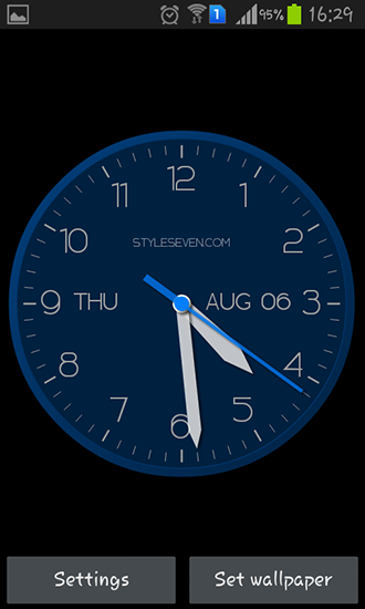 Modern clock - scaricare sfondi animati per Android 4.4 di cellulare gratuitamente.