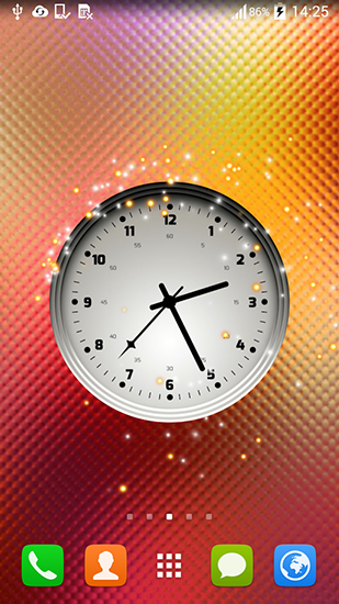 Multicolor clock - scaricare Con orologio sfondi animati per Android di cellulare gratuitamente.
