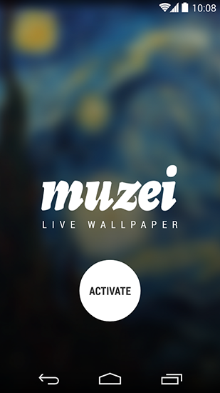 Muzei - scaricare sfondi animati per Android 4.3 di cellulare gratuitamente.