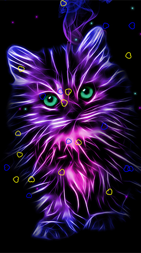 Scaricare Neon animals by Thalia Photo Art Studio — sfondi animati gratuiti per l'Android su un Desktop. 