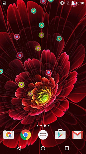 Scaricare Neon flowers by Phoenix Live Wallpapers — sfondi animati gratuiti per l'Android su un Desktop. 