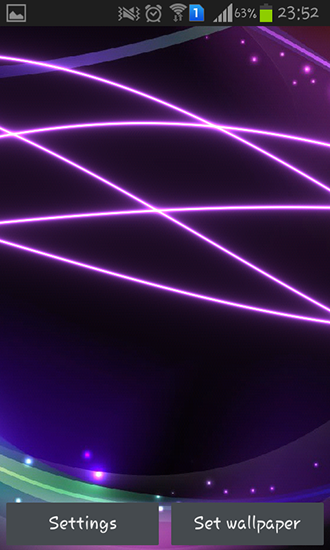 Neon waves - scaricare sfondi animati per Android 8.0 di cellulare gratuitamente.