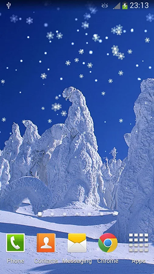 Scarica gratis sfondi animati New Year: Snow per telefoni di Android e tablet.
