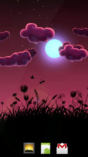 Scaricare Night Nature — sfondi animati gratuiti per l'Android su un Desktop. 