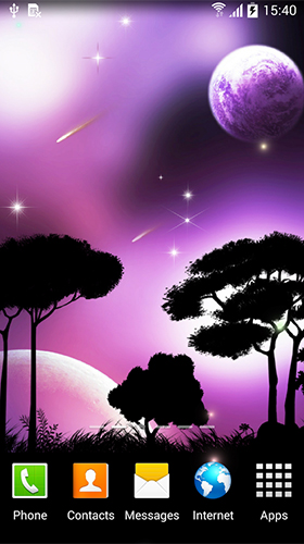 Scaricare Night sky by BlackBird Wallpapers — sfondi animati gratuiti per l'Android su un Desktop. 