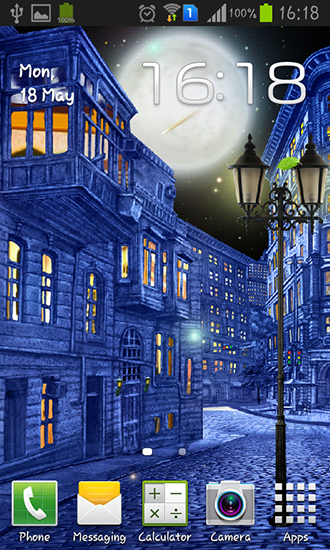 Scarica gratis sfondi animati Night city by  Blackbird wallpapers per telefoni di Android e tablet.