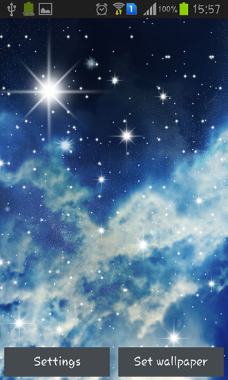 Night sky - scaricare sfondi animati per Android 5.0 di cellulare gratuitamente.
