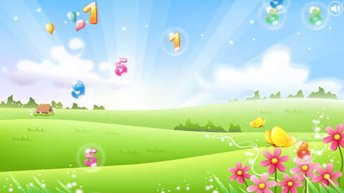 Number bubbles for kids - scaricare Paesaggio sfondi animati per Android di cellulare gratuitamente.