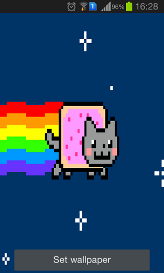 Scarica gratis sfondi animati Nyan cat per telefoni di Android e tablet.