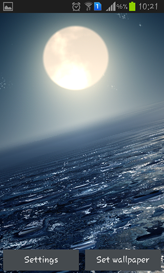 Ocean at night - scaricare Paesaggio sfondi animati per Android di cellulare gratuitamente.