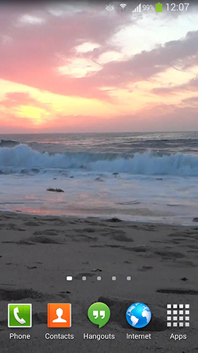Ocean waves - scaricare Paesaggio sfondi animati per Android di cellulare gratuitamente.