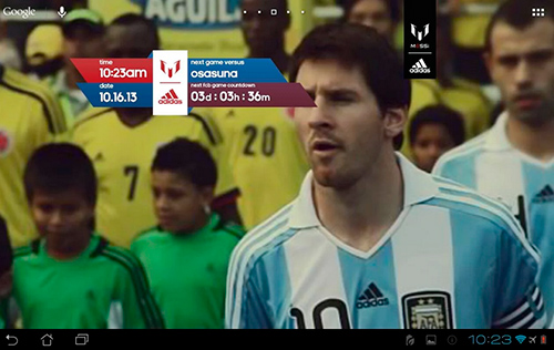 Official Messi - scaricare sfondi animati per Android 2.0 di cellulare gratuitamente.