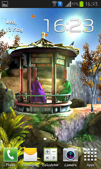 Oriental garden 3D - scaricare sfondi animati per Android 1.5 di cellulare gratuitamente.