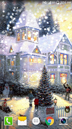 Painted Christmas - scaricare Vacanze sfondi animati per Android di cellulare gratuitamente.