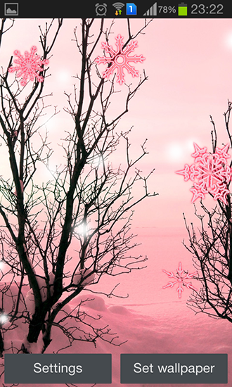 Pink winter - scaricare Paesaggio sfondi animati per Android di cellulare gratuitamente.